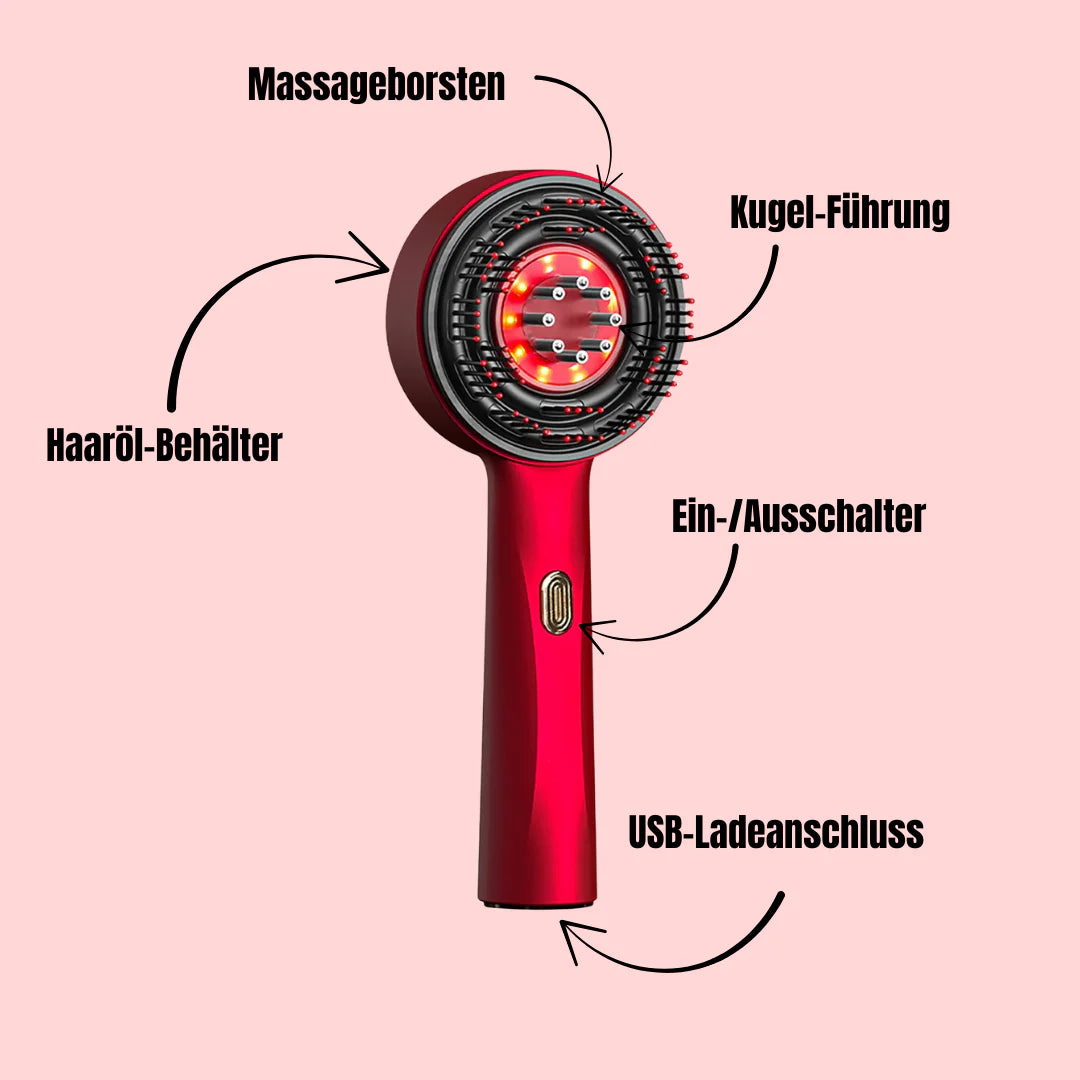 Aluna 3in1 Kopfhaut Massagebürste